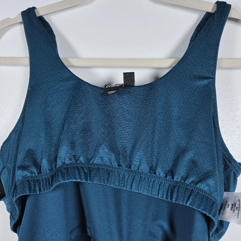 Crane Teal Blue Athletic Sports Bra Size Medium